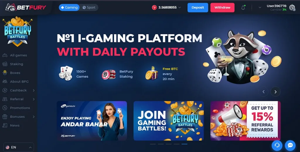 BetFury Casino Overview
